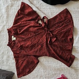 Size Small red wrap shirt